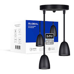 Світильник світлодіодний Global GPL-01C 14 W 4100 K Чорний (1446), 8607956 — 423