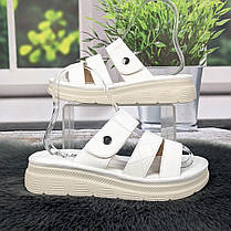 Шльопанці жіночі L.Trendy білі еко-шкіра 4984, фото 2