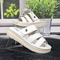 Шльопанці жіночі L.Trendy білі еко-шкіра 4984, фото 4