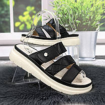 Шльопанці жіночі L.Trendy чорні еко-шкіра 4984, фото 3