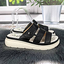 Шльопанці жіночі L.Trendy чорні еко-шкіра 4984, фото 4