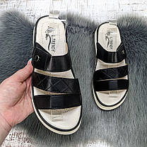 Шльопанці жіночі L.Trendy чорні еко-шкіра 4984, фото 5