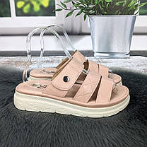 Шльопанці жіночі L.Trendy рожеві еко-шкіра 4984, фото 4