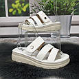 Шльопанці жіночі L.Trendy білі еко-шкіра 4984, фото 3