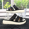 Шльопанці жіночі L.Trendy чорні еко-шкіра 4984, фото 2