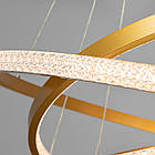 Світлодіодна підвісна Led люстра 165 Вт з пультом д/к колір каркасу золотий D-D3590-1000+800+600G, фото 2