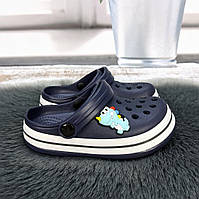Кроки дитячі Luck Line темно сині з драконом 5108