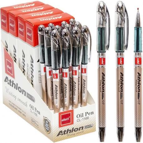 Від 24 шт. Ручка масляна "Athlon" Ellott 1166-12 синя купити дешево оптом в інтернет-магазині купити дешево оптом в