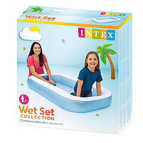 Дитячий надувний басейн Intex 57403 166×100×28 см — прямокутний, з м’яким дном, від 2 років, фото 2