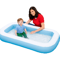 Дитячий надувний басейн Intex 57403 166×100×28 см — прямокутний, з м’яким дном, від 2 років, фото 4