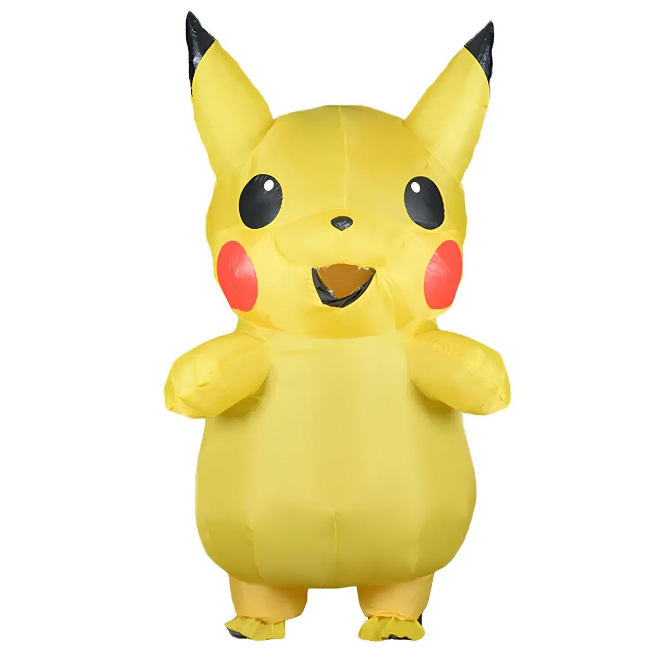 Надувний костюм Пікачу RESTEQ дитячий 70–130 см — косплей костюм Покемона Pikachu для дітей, фото 1
