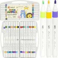 Маркер акриловий 36 кольорів A-911-36 у пластиковому боксі.  купити дешево оптом в інтернет-магазині