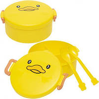 Від 2 шт. Контейнер для їжі "ланч-бокс" на 3 секції 6346,  18*18*7,5см купит оптом