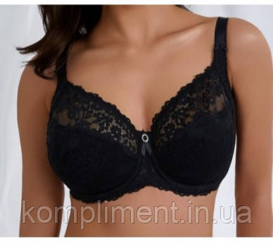 Бюстгальтер для пишних грудей Lanny mode 11399, чорний,чашка H