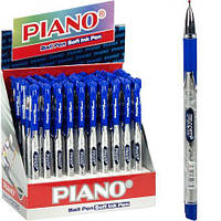 Від 50 шт. Ручка масляна Classic PIANO кольоровий корпус PT-195-C синя  купити дешево оптом в інтернет-магазині