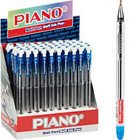 Від 50 шт. Ручка масляна  PIANO  PT-207 синя  купити дешево оптом в інтернет-магазині