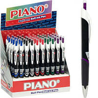 Від 50 шт. Ручка масляна  PIANO автоматична PT-201 синя  купити дешево оптом в інтернет-магазині