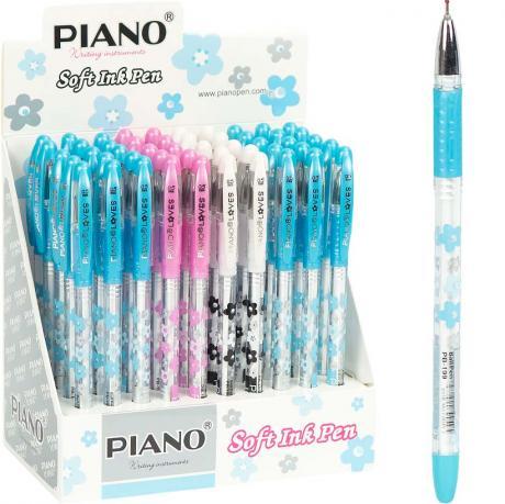 Від 50 шт. Ручка масляная Loves PIANO PB-199 синяя купити дешево оптом в інтернет-магазині