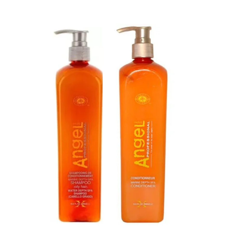 Набір для жирного волосся Angel Professional Marine Depth Spa шампунь 1000 мл + кондиціонер для всіх типів 1000мл
