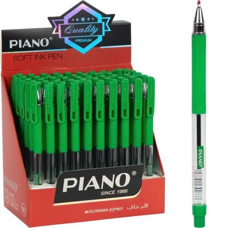 Від 50 шт. Ручка масляная PIANO PT-350 зеленая купити дешево оптом в інтернет-магазині