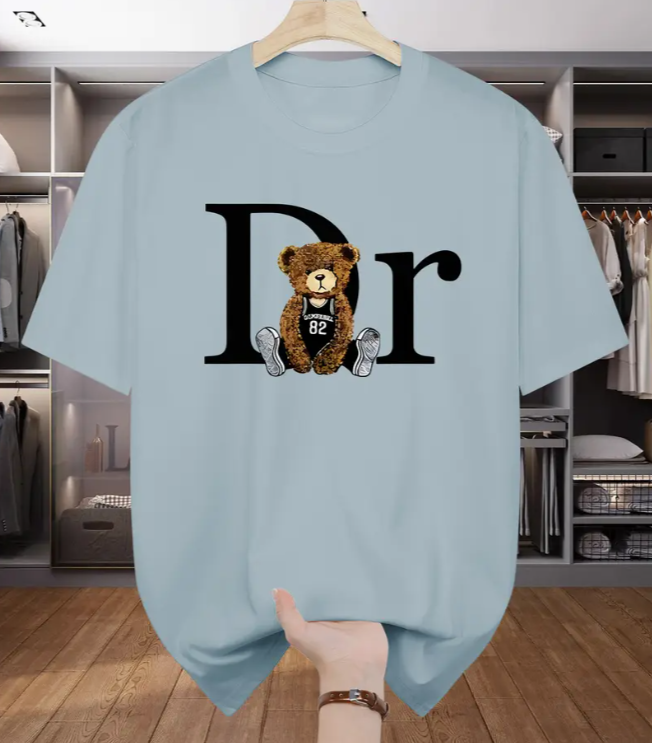 Чоловіча футболка Ведмедик DR  світло блакитний