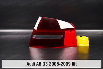 Скло заднього ліхтаря зовнішнє у крилі Audi A8 D3 (2005-2009) рест праве