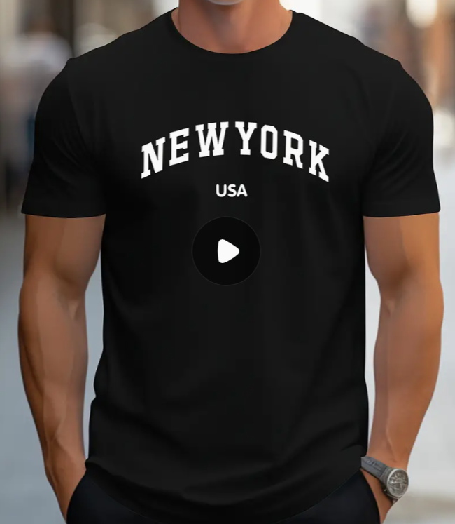 Чоловіча футболка Ведмедик New York Black
