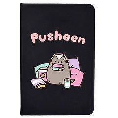 Блокнот у лінійку 2Life Pusheen cat Кіт з навушниками в подушках А5 96 аркушів Чорний v-12476, 8807977 — 890