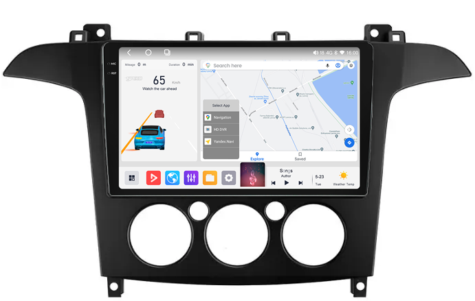 Штатна магнітола Mekede MS 2k Ford S-MAX 1 (2006 - 2010) CarPlay QleD