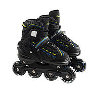 Дитячі ролики Banwei 01-M Inline Skates 35-38 20-22 см Чорний (166610), 8861460 853