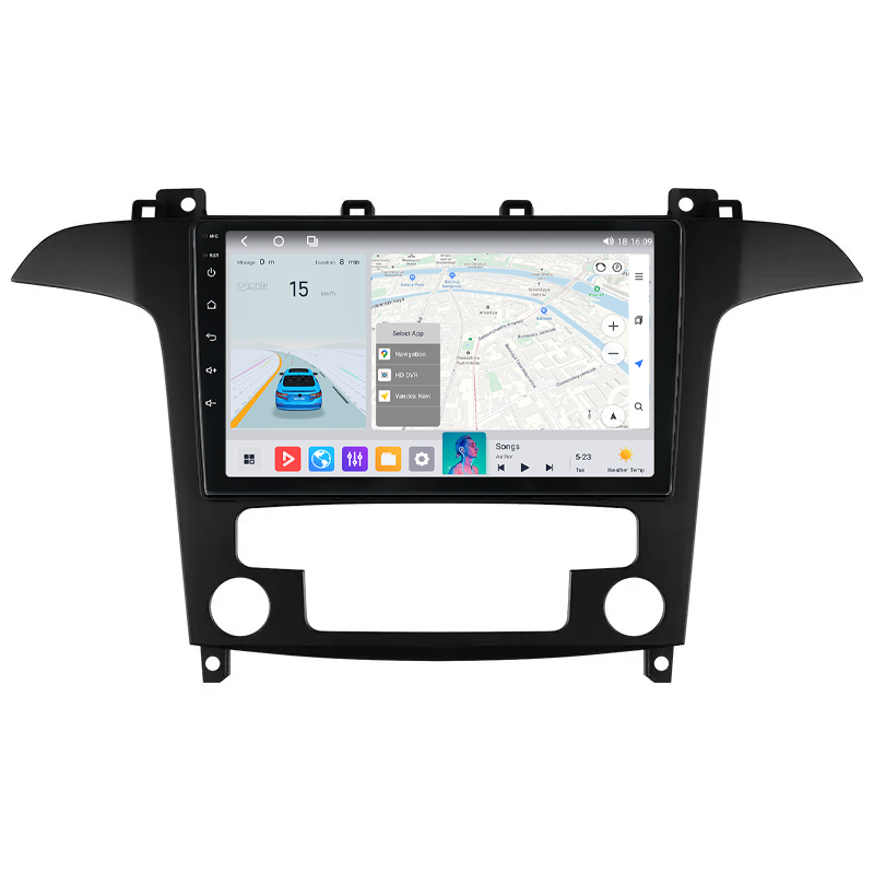 Штатна магнітола Mekede MS Ford S-MAX S MAX 1 (2006 - 2015) QleD