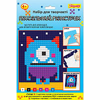 Набір для творчості 1 Вересня Піксельний Монстрик аплікація стікерами з фоамірану ЕВА (954582)
