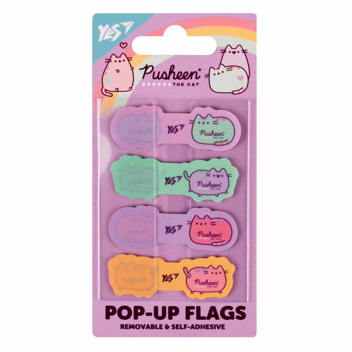 Індекси пластикові Yes Pusheen 80 шт (4x20) (170426)