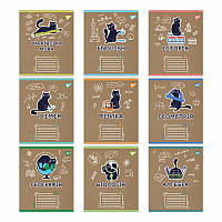 Набір предметних зошитів YES (Black cat) 48 арк.  гібрид. виб. лак  (767488)