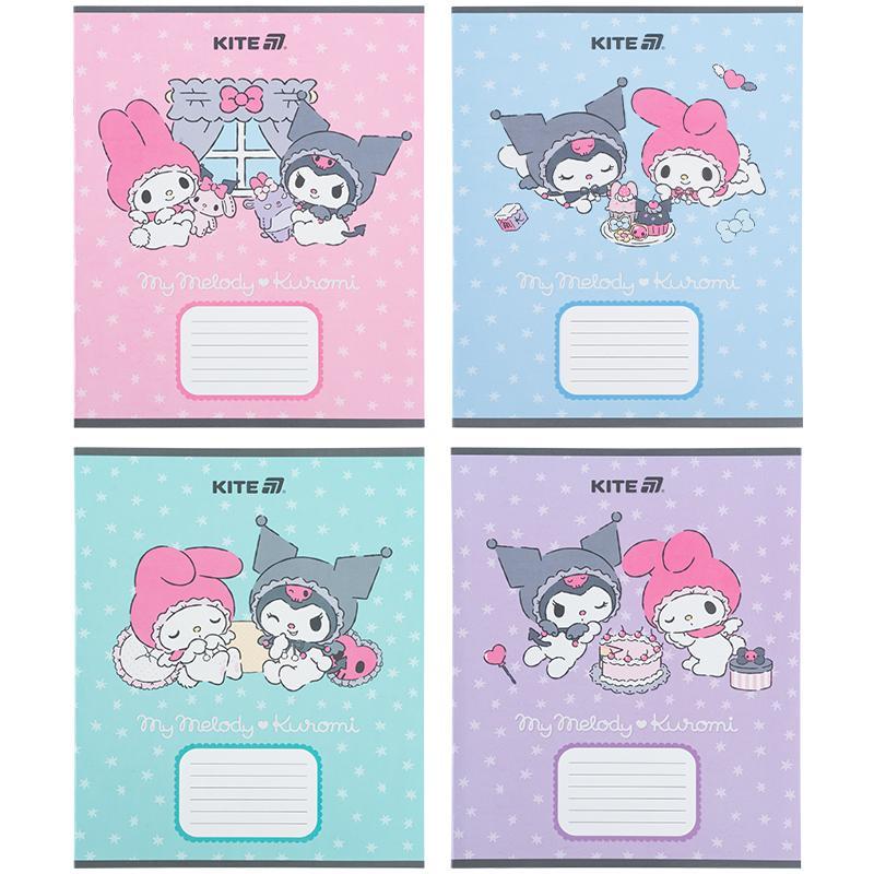 Зошит Kite Hello Kitty 12 арк. коса лінія cофт тач + УФ лак мікс обкладинок (HK25-235-2)