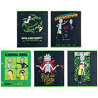 Зошит Kite Rick and Morty 24 арк. лінія софт тач + УФ лак (RM24-239)