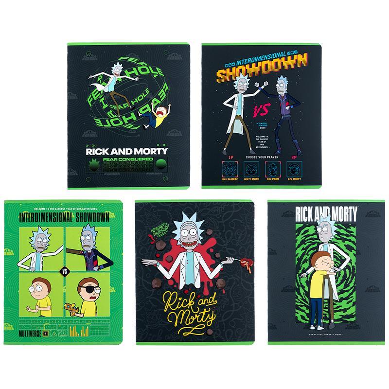 Зошит Kite Rick and Morty 24 арк. лінія софт тач + УФ лак (RM24-239)