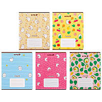 Зошит Kite Molang 18 арк. лінія гібр. лак + УФ лак мікс обкладинок (ML25-237)