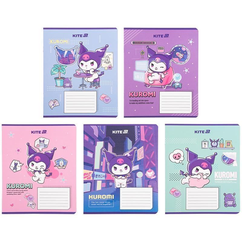 Зошит Kite Hello Kitty 18 арк. клітинка гібр. лак + УФ лак мікс обкладинок (HK25-236-1)