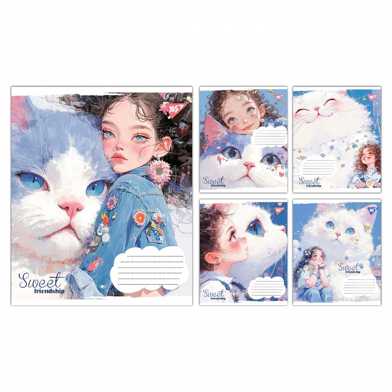 Зошит YES Sweet Friendship 18 арк. лінія мікс дизайнів (767865)