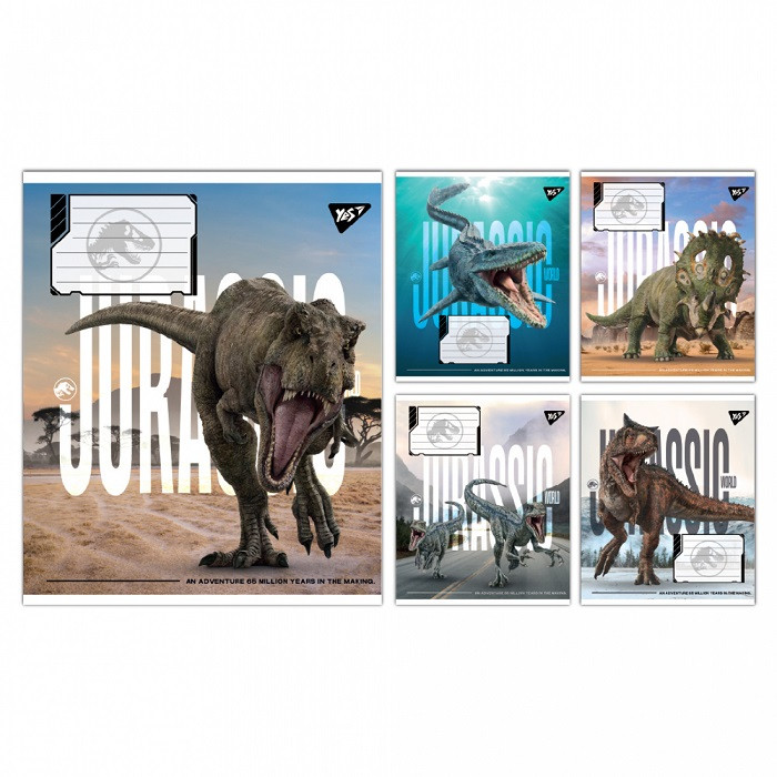 Зошит YES JURASSIC WORLD ALIVE 12 арк. лінія мікс дизайнів (767678)