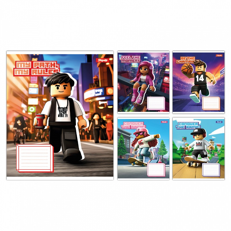 Зошит 1 Вересня Lego character 12 арк. лінія мікс дизайнів (768180)