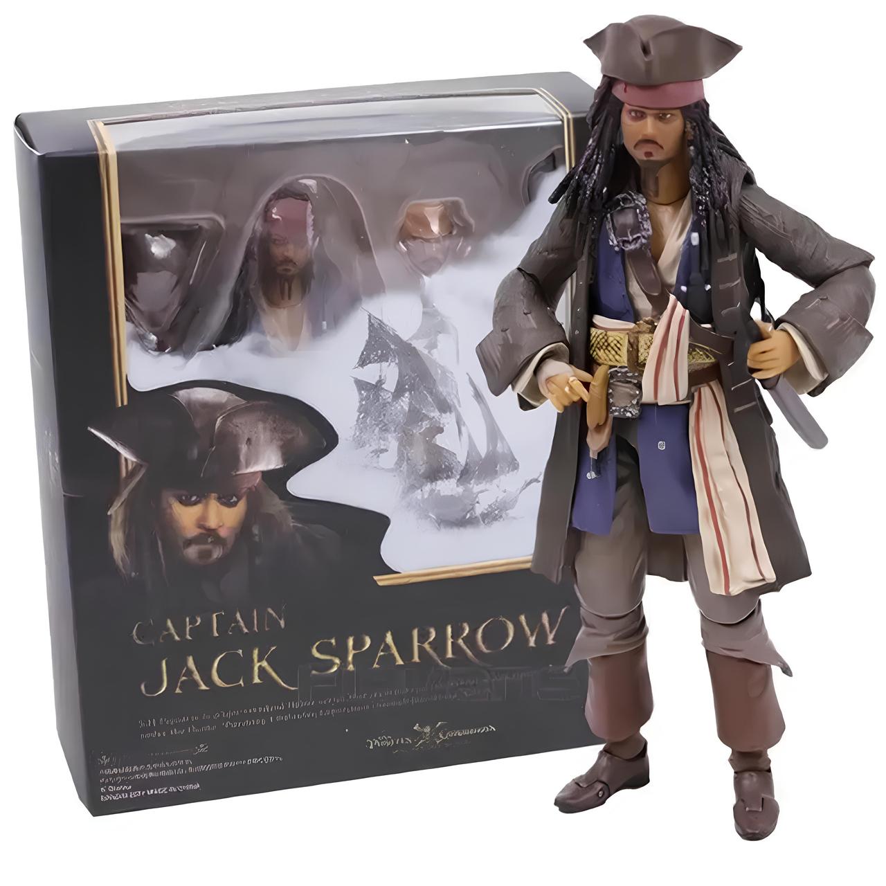 Іграшка Капітан Джек Горобець з фільму "Пірати Карибського Моря" RESTEQ — колекційна рухома фігурка з аксесуарами, фото 1