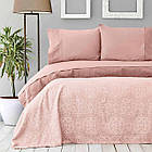 Постільна білизна із жакардовим покривалом 230х250 ТМ Karaca Home Pudra, Туреччина