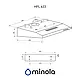 Плоска витяжка з нержавіючої сталі Minola HPL 633 I, шириною 60см, фото 8
