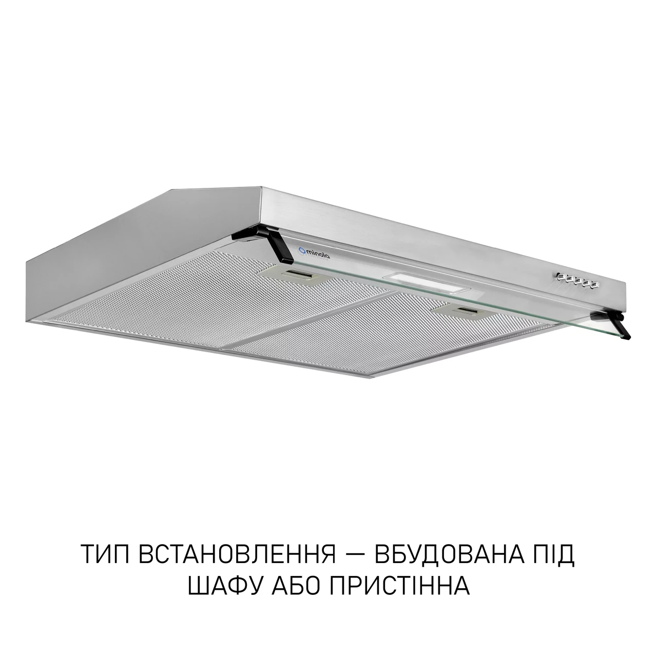 Плоска витяжка з нержавіючої сталі Minola HPL 633 I, шириною 60см, фото 1