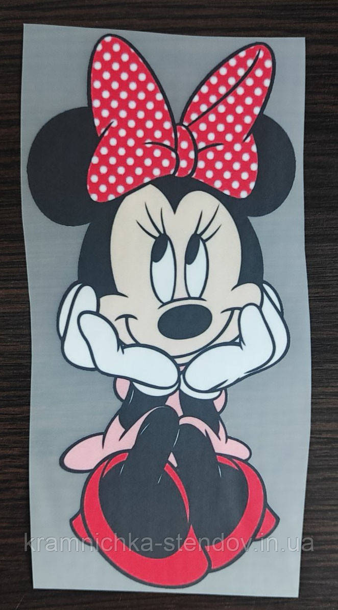 Термоналіпка на одяг "Миккимаус з бантом", фото 1