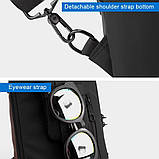 Сумка-рюкзак через плече Brown з USB-портом та кодовим замком, водостійка, фото 5