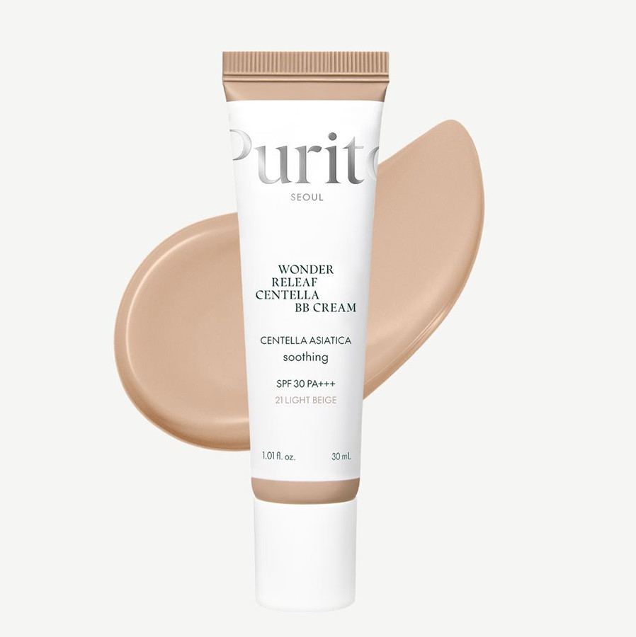 ББ-крем з центелою Purito Wonder Releaf Centella BB Cream SPF30 PA+++#21 Light Beige 30 мл, фото 1