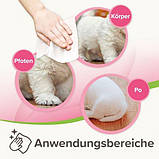 Вологі серветки для тварин Beaphar Pet Wipes для чутливої шкіри сенситів 30 шт., фото 2